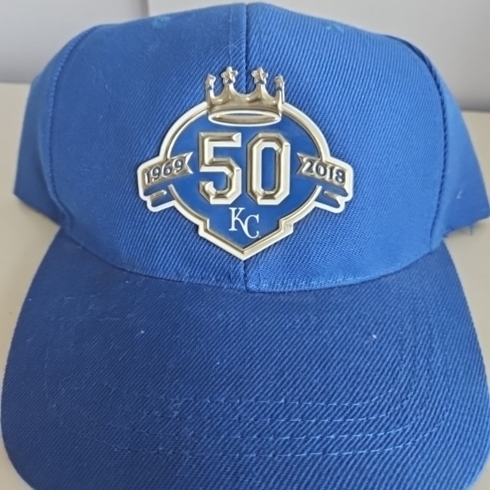Kansas City Royals Blue Baseball Cap 50th Anniversary MLB Price Chopper Pepsi